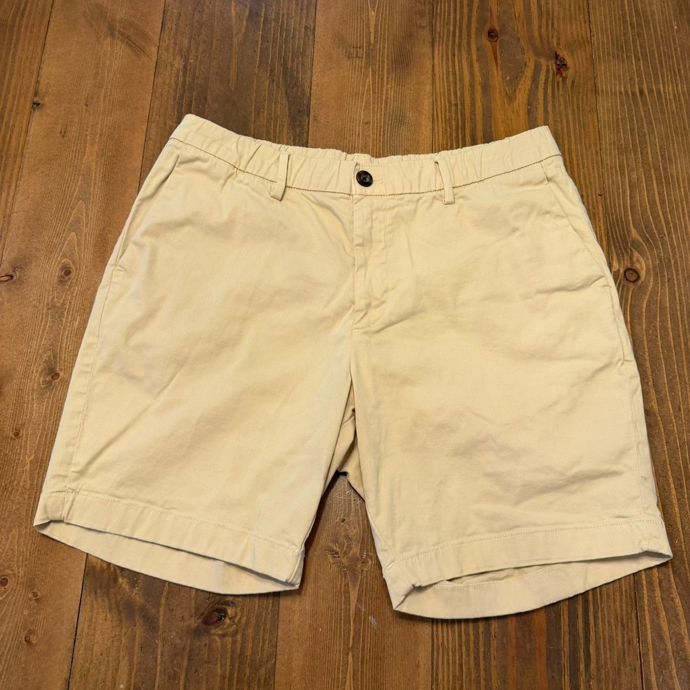 Bearbottom‎ Shorts Mens Large Khaki Beige Stretch 7" Inseam Preppy